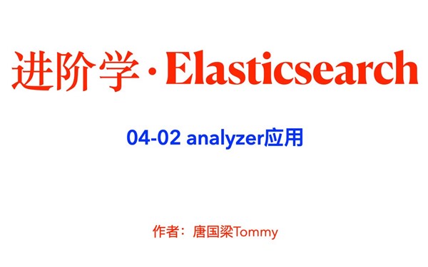 进阶学·ES-04-02 analyzer应用
