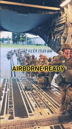 Airborne Ready. Mission On. 🇺🇸 #Military #USArmy #Airborne #Deployment #MilitaryShorts #Soldiers