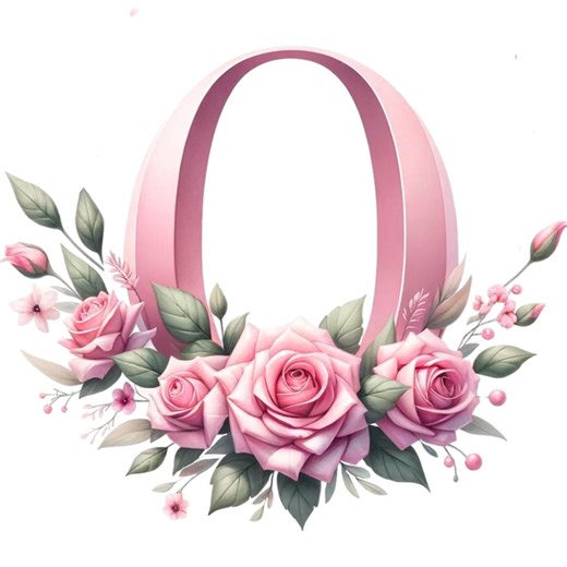 Pink Roses O Cross Stitch Pattern, Room Decor (PDF Pattern) - Etsy