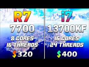 Ryzen 7 7700 vs Core i7 13700KF | PC Gameplay Tested