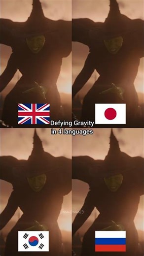 WICKED's Defying Gravity in 4 Languages