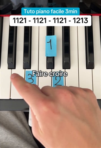 Tuto piano facile en 3 minutes chrono pour débutants