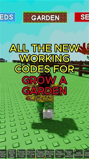 All Codes in Grow a Garden Roblox (Working - Not Expired!)