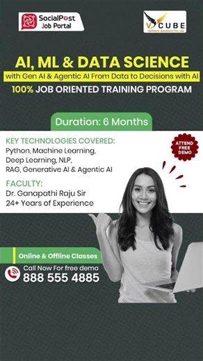 AI, ML & Data Science Course | IT Jobs #itcourses #artificialintelligence #techjobs #ytshorts