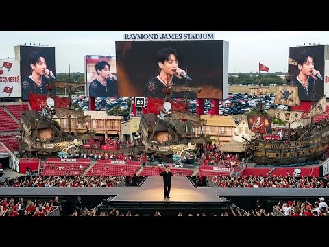 Jungkook & BTS Final Soundcheck Day 1 in Tampa (Raymond James Stadium)