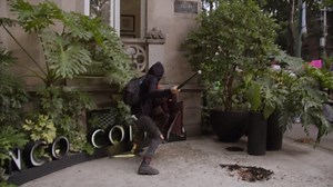 Shops and restaurants vandalized during anti-gentrification protest in Mexico City