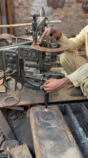 10inch Circle ⭕️ Ring Cutting With Profile / Plasm Cutter💥! #scrap