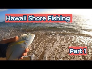 Hawaiian Shore Fishing – Caught an Omilu and Got Crushed by Something BIG! (Day 1 – Punaluu, Oahu)