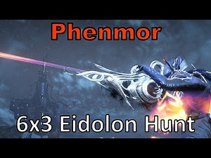 Phenmor 6x3 (Incarnon AR) (Warframe, 18 Eidolons in 1 Night Cycle, Unairu Wisp DPS Volt POV)