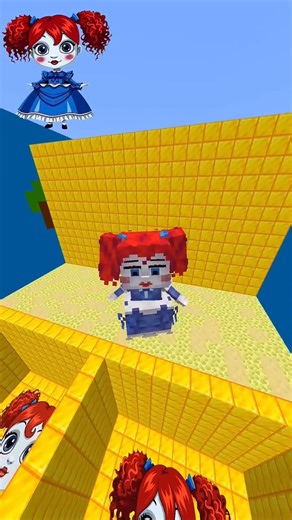 Big Lily Poppy vs Small Poppy Prototype.#minecraft #poppyplaytime