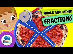 ➗ Fractions | Educational Videos for Children | @HappyLearningEN - Videos For Kids