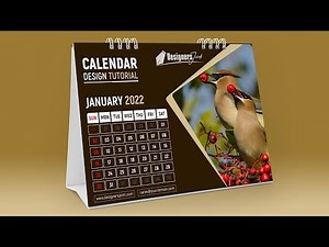 How to Create a Desktop Calendar Design in Photoshop CC | 2024 Calendar Design