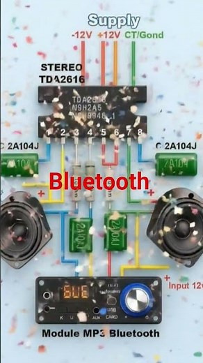 Bluetooth mp3 module Circuit #bluetooth #mp3 #circuit