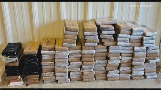 Indiana state police discover $7 million worth of cocaine in semi