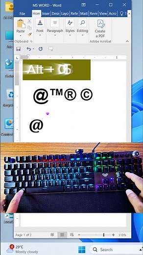 Important Keyboard Shortcut Keys |