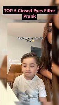 Top 5 Closed Eyes Filter Pranks - Try Not To Laugh Challenge