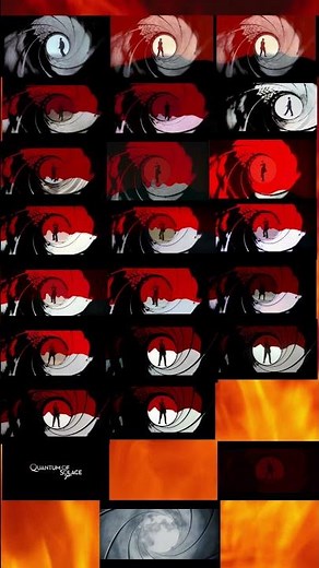 Every James Bond Movie Gun Barrel All at Once! #jamesbond