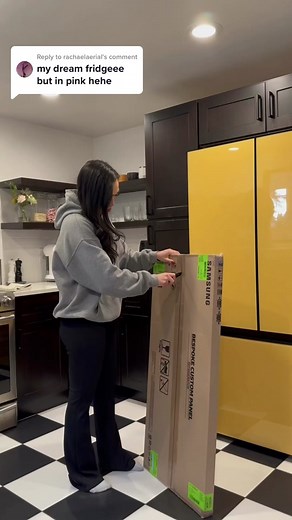 Bespoke Fridge: Pink or Yellow? Kitchen Decor Unboxing