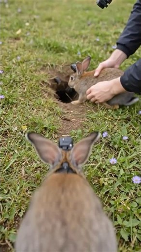 POV: Inside a Rabbit Burrow 🐰#shorts
