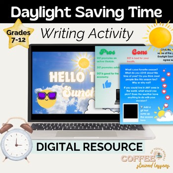 Daylight Saving Time Writing & Research Activity | ELA 7-12 |