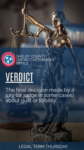 ⚖️What does Verdict mean?⚖️ You’ve probably heard this term in courtroom dramas or news coverage of trials — but what does it actually mean? A verdict is the final decision made by a jury — or by a judge in some cases — about guilt or liability in a case. It’s the conclusion reached after all the evidence has been presented and deliberated. The verdict represents the moment of truth in a trial, determining whether a defendant is found guilty or not guilty, or whether one party is held responsibl