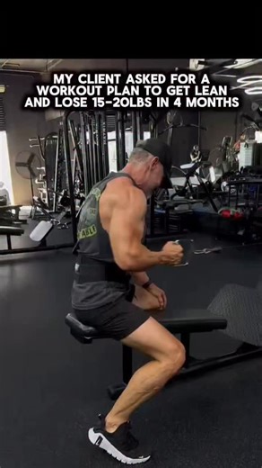 4x Per Week Full Body Fat-Loss Program Split: Monday / Wednesday / Friday / Saturday (or Sunday) Monday 1. Goblet Squat – 4x10 Target: Quads, glutes, core stability Why: Builds lower-body strength safely and burns calories through large-muscle activation. 2. Dumbbell Bench Press – 4x8-10 Target: Chest, shoulders, triceps Why: Promotes upper-body muscle retention while stimulating testosterone and metabolic output. 3. Bent-Over Row – 4x10 Target: Lats, rhomboids, biceps Why: Balances push/pull st