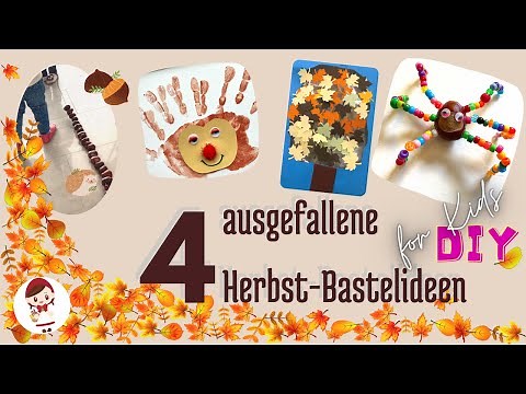 4 ausgefallene Herbst-Bastelideen🍂 🍁 | schnelle Bastelideen für den Herbst
