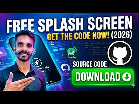 How to Add a Splash Screen in Android Studio | Get Source Code from GitHub #androidstudio #splash
