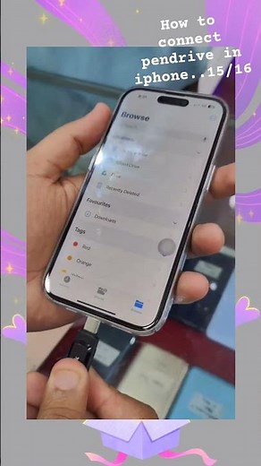 How to connect pendrive in iphone 15 *16i am using SanDisk pendrive in this video.. subscribe pls