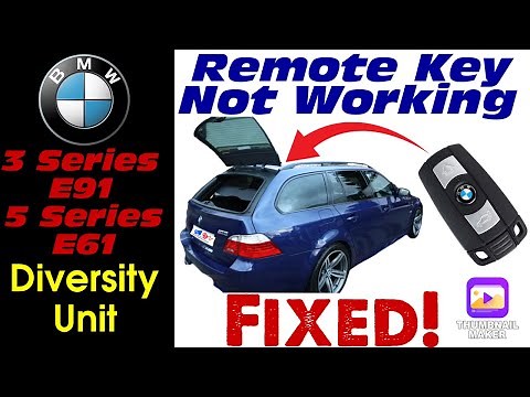 BMW 5 Series E61 / 3 Series E91 Remote Central Locking Not Work Diversity Module Receiver Wiring Fix