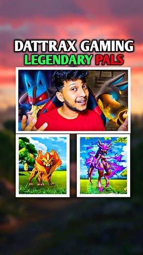 Dattrax Gaming TOP 5 LEGENDARY PALS | @DattraxGaming | Palworld #shorts