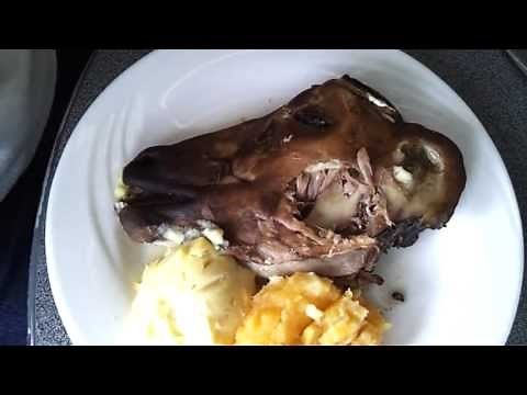 Icelandic Traditional Food - Boiled Sheep's Head - Svið - Food of Iceland