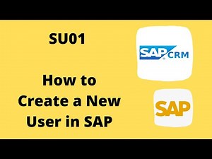 SU01: How to Create a New User in SAP