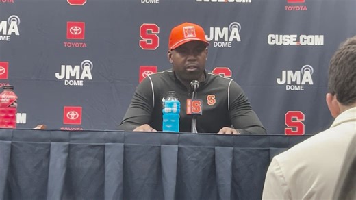 Syracuse coach Fran Brown after a win over Colgate
