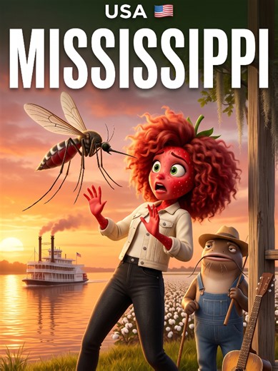 Replying to @angie125805 Strawberrita arrived at Mississippi 🇺🇸, where we going next? #usa #mississippi #travel
