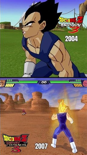 Vegeta Transformations 🔥 Budokai 3 vs Tenkaichi 3