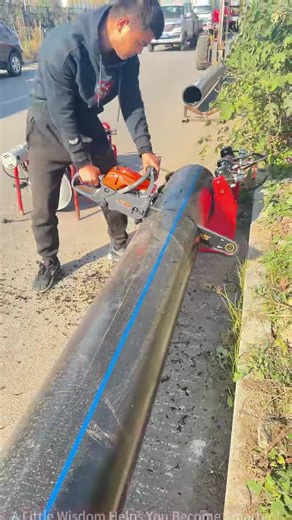 Full process demonstration of pipe cutting! From preparation to completion!