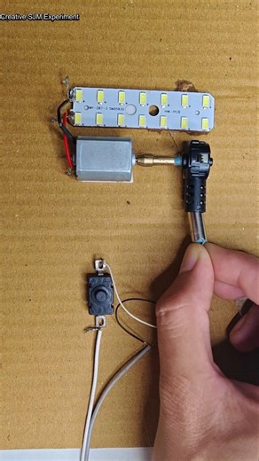 Tiny Drone Motor Can Glow Multiple LED's | #dcmotor #tech #dcmotorproject #diy