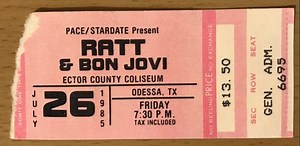 Jul 26, 1985: Ratt / Bon Jovi at Ector County Coliseum Odessa, Texas, United States | Concert Archives