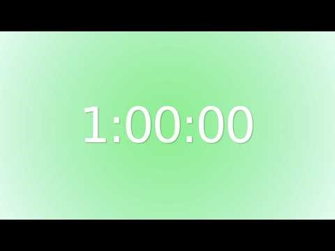 1H Mint Morning Mist Timer | Gradient Countdown 💚 #98FF98 #BDFCC9 #E6FFF0