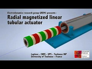 radial magnetized linear tubular actuator