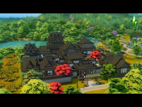 Japanese Dark Academia Manor⛩️|| The Sims 4 Speed Build || Tray Files || No CC