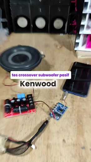 Tes Crossover pasif Kenwood | miniatur sound system
