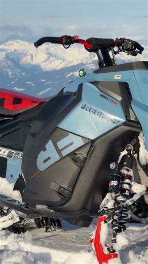 My snowmobile on top of a mountain #snowmobile @skidoo