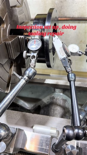 Making sure the OEM part is true/concentric#machineshop #machinist #verbprecision #fixanything #toolingrepair