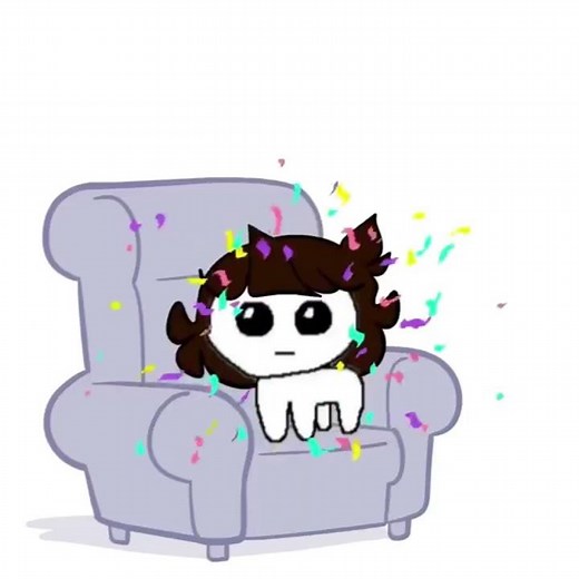 Jaiden Animations TBH autism creature going “Yippee” with confetti