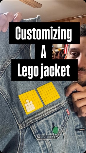 Alberto Casal on Instagram: "Creating a mosaic in a Lego Jacket, #lego #legomosaic #mosaic you want more content like this ?"