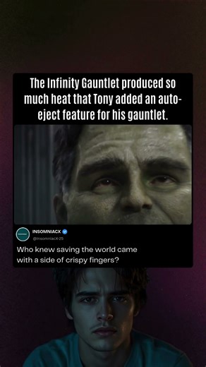 In Avengers: Endgame, the Infinity Gauntlet produced so much heat thatTony added an auto-eject