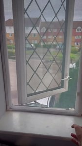 Magnetic Window Screen Repalcement Adjustable DIY Window Net Mesh Max 39” x 59” Fiberglass Mesh for House Windows with Grey Frames Grey Mesh