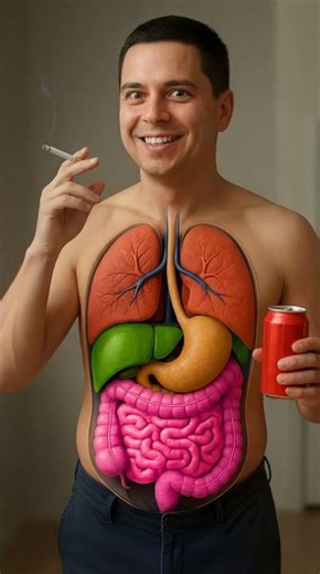 This Is How Coke (Cola) (Soda) And Cigarettes Affect Your Body! #3danimation #anatomy #humanbody
